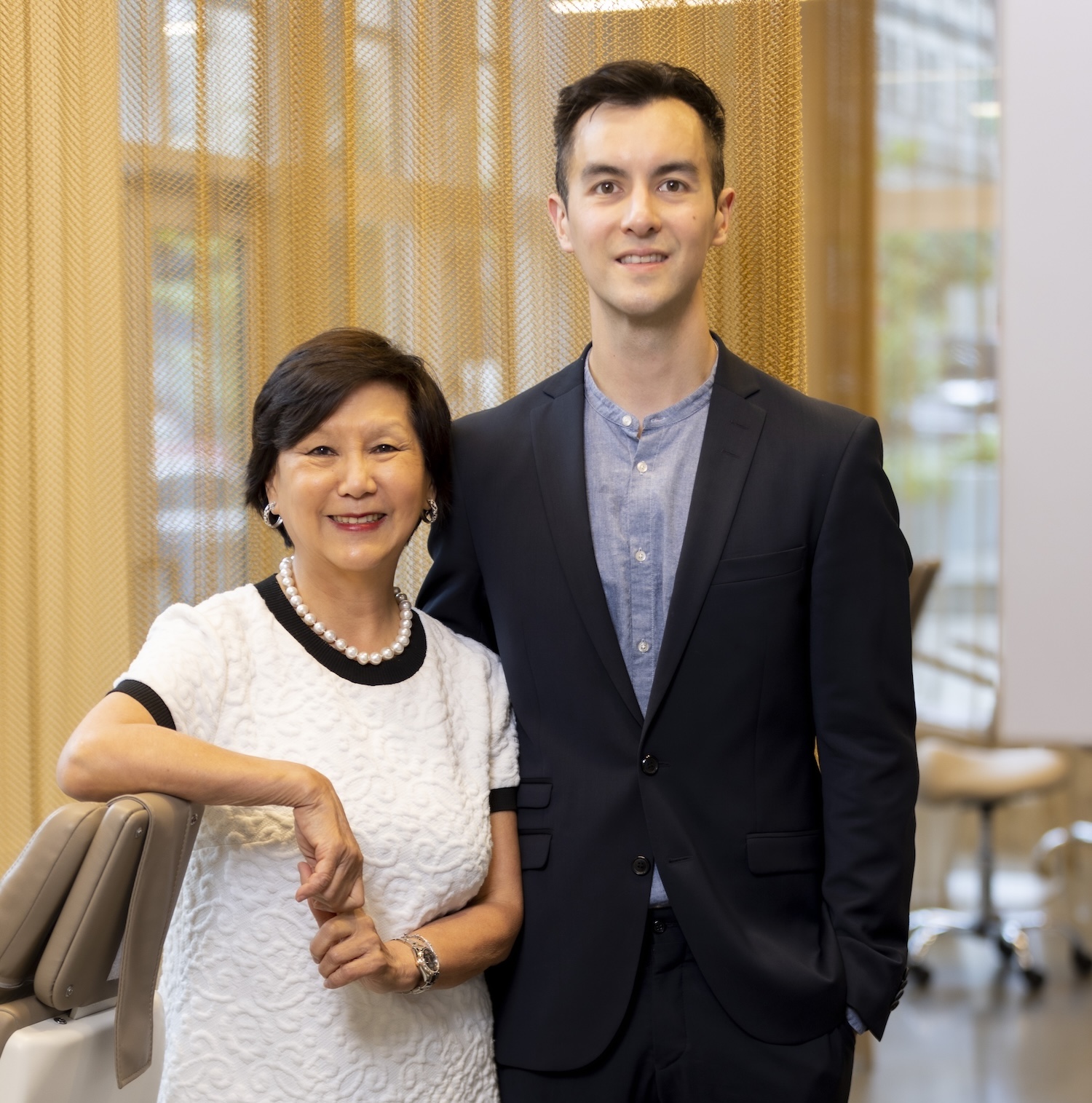 Dr. Rosalinda Go and her son Dr. Nicholas Go Thorpe